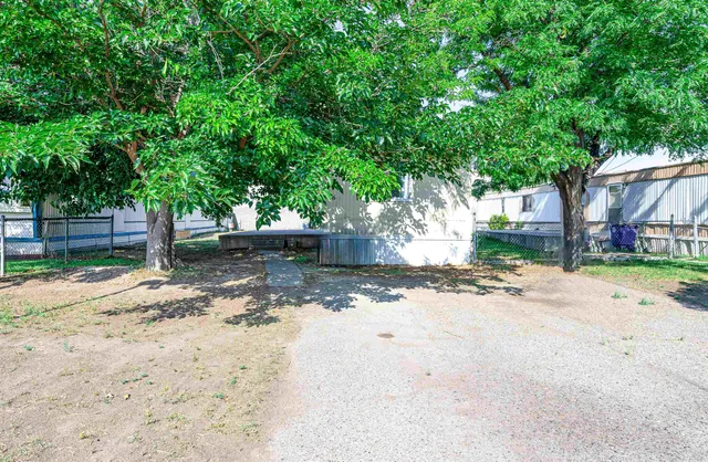 a view of a out door space area and trees