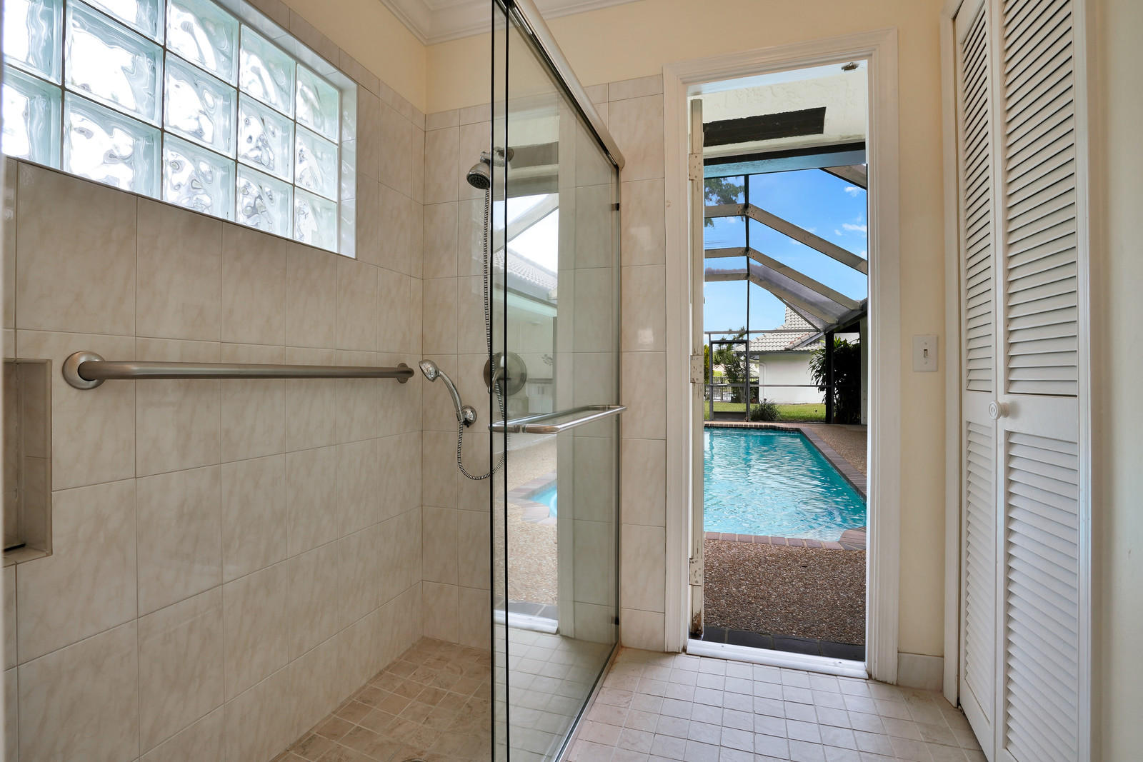 2391 Northwest 38th Street Boca Raton, FL 33431 - Photo 17 of 47 MASTER BATH WITH CABANA TO POOL AREA