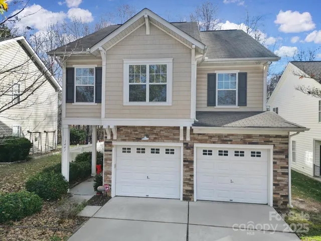 a view of a white house