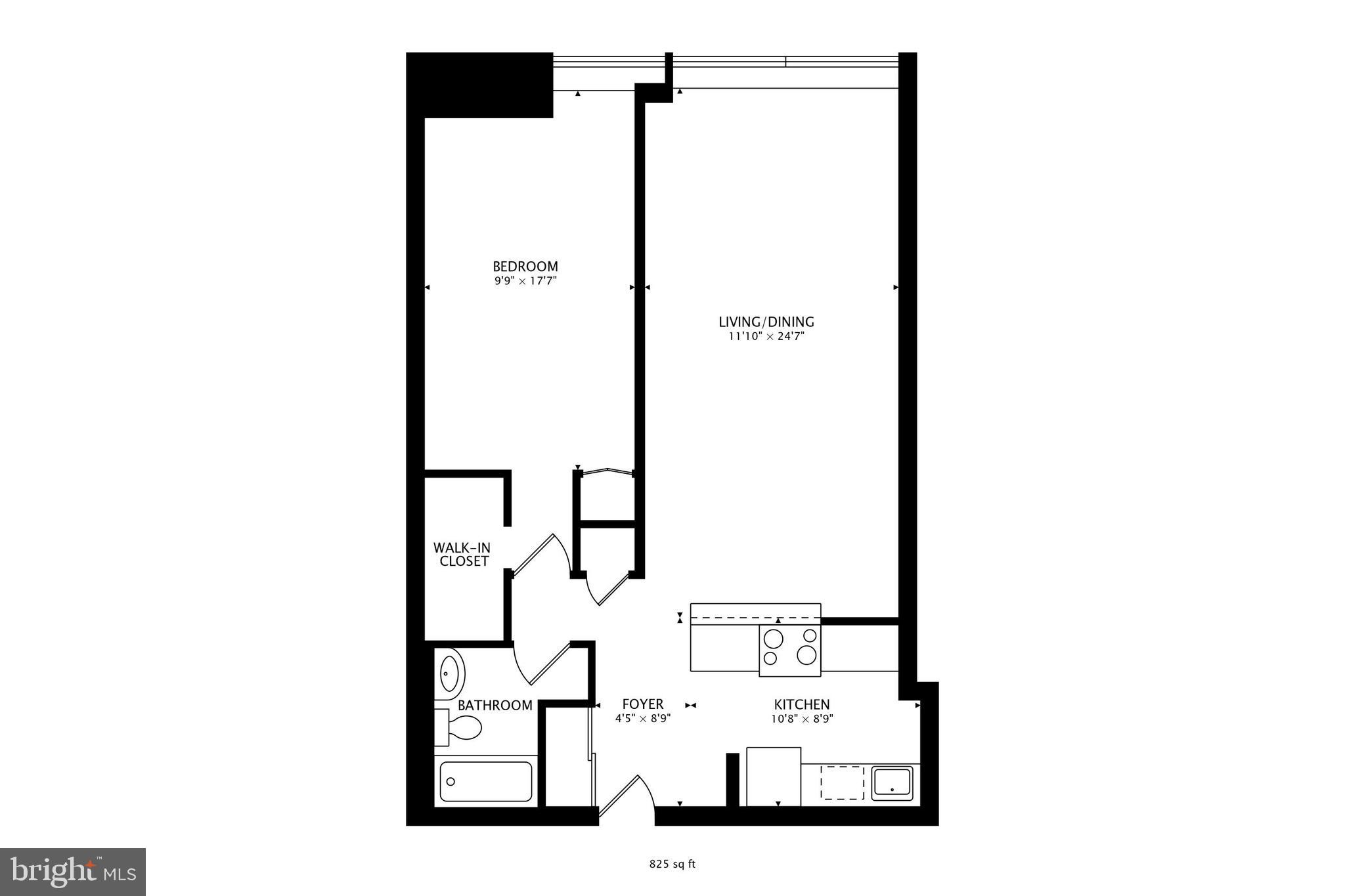 1435 4th Street Southwest, Unit B609 Washington, DC 20024 - Photo 33 of 52 a picture of a floor plan