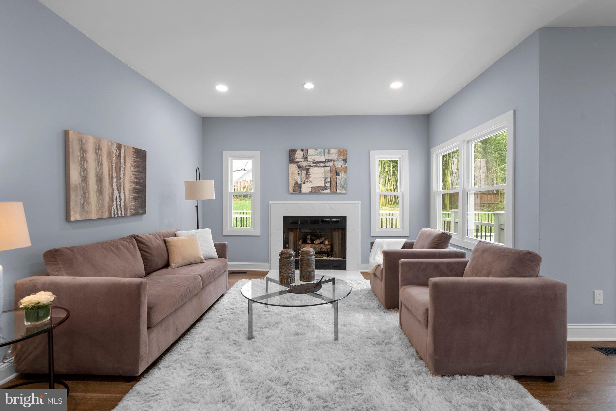 2924 Hunter Road Fairfax, VA 22031 - Photo 11 of 79 a living room with furniture and a fireplace