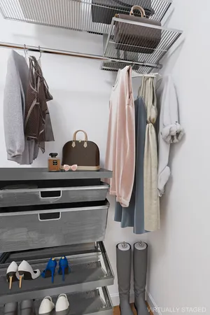 a close view of water heater room