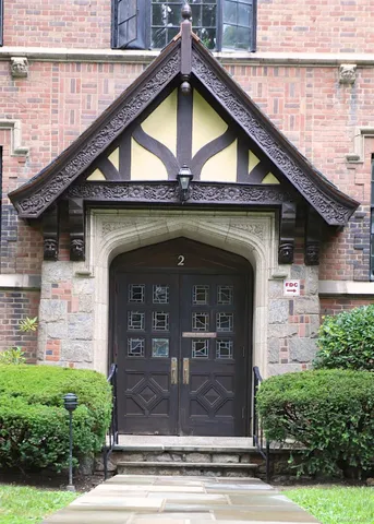 a view of a house with a outdoor space