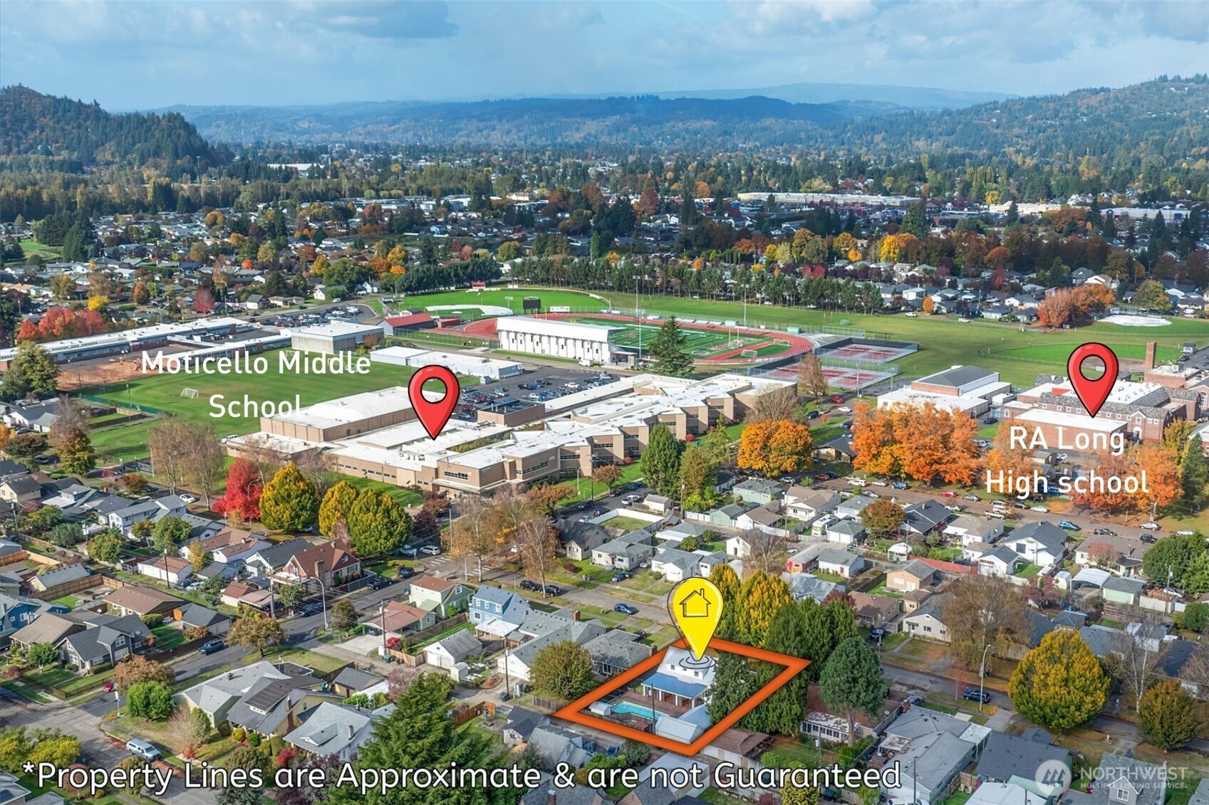 2727 Hemlock Street Longview, WA 98632 - Photo 40 of 40 an aerial view of tennis court
