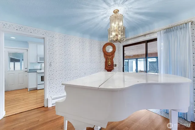 a very nice looking room with a large window