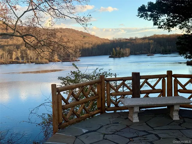 a view of a terrace with sitting area