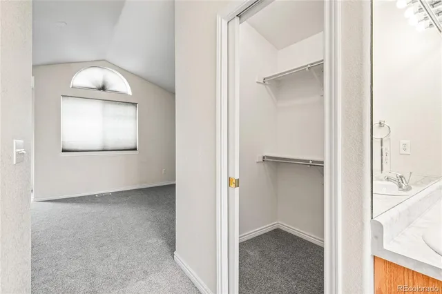 a view of a room that has a window