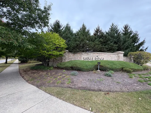 a view of a park with trees
