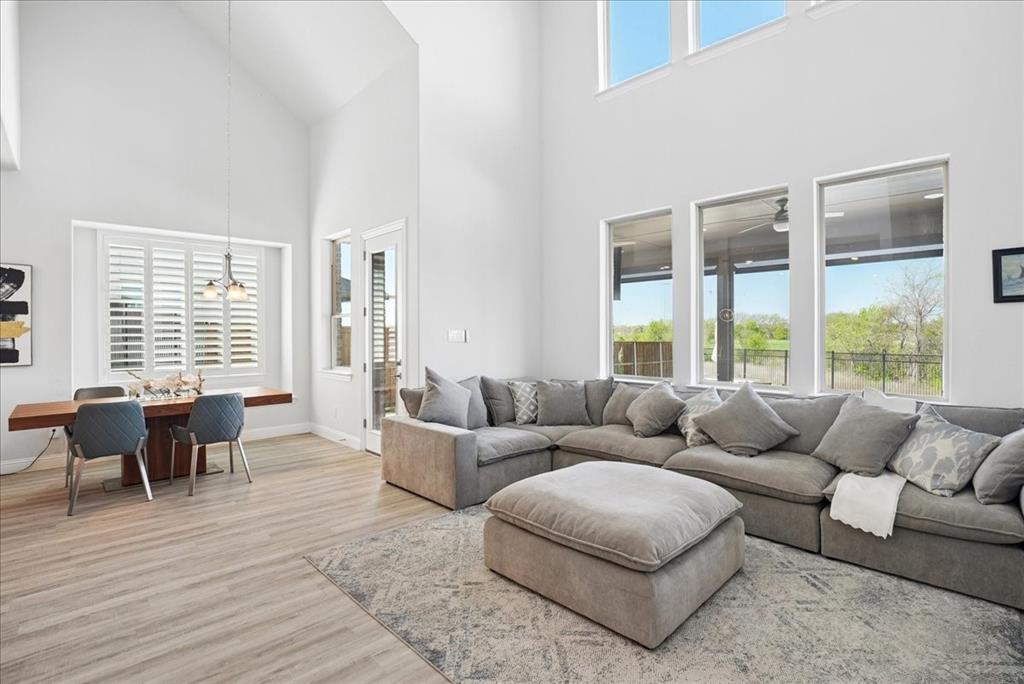 2721 Rotherham Street Prosper, TX 75078 - Photo 10 of 37 a living room with furniture and large windows
