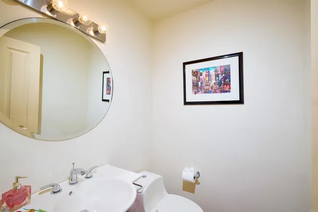 a view of balcony with furniture