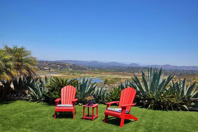 a view of a city with an ocean
