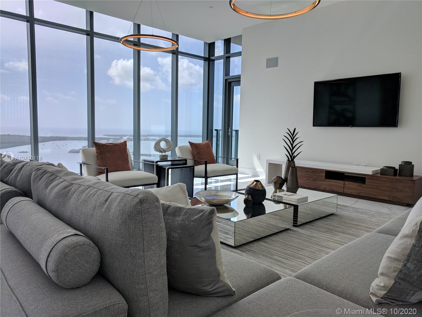 Premier Penthouse- with full 180 degree unobstructed Biscayne Bay & Downtown Miami skyline views with total Privacy.