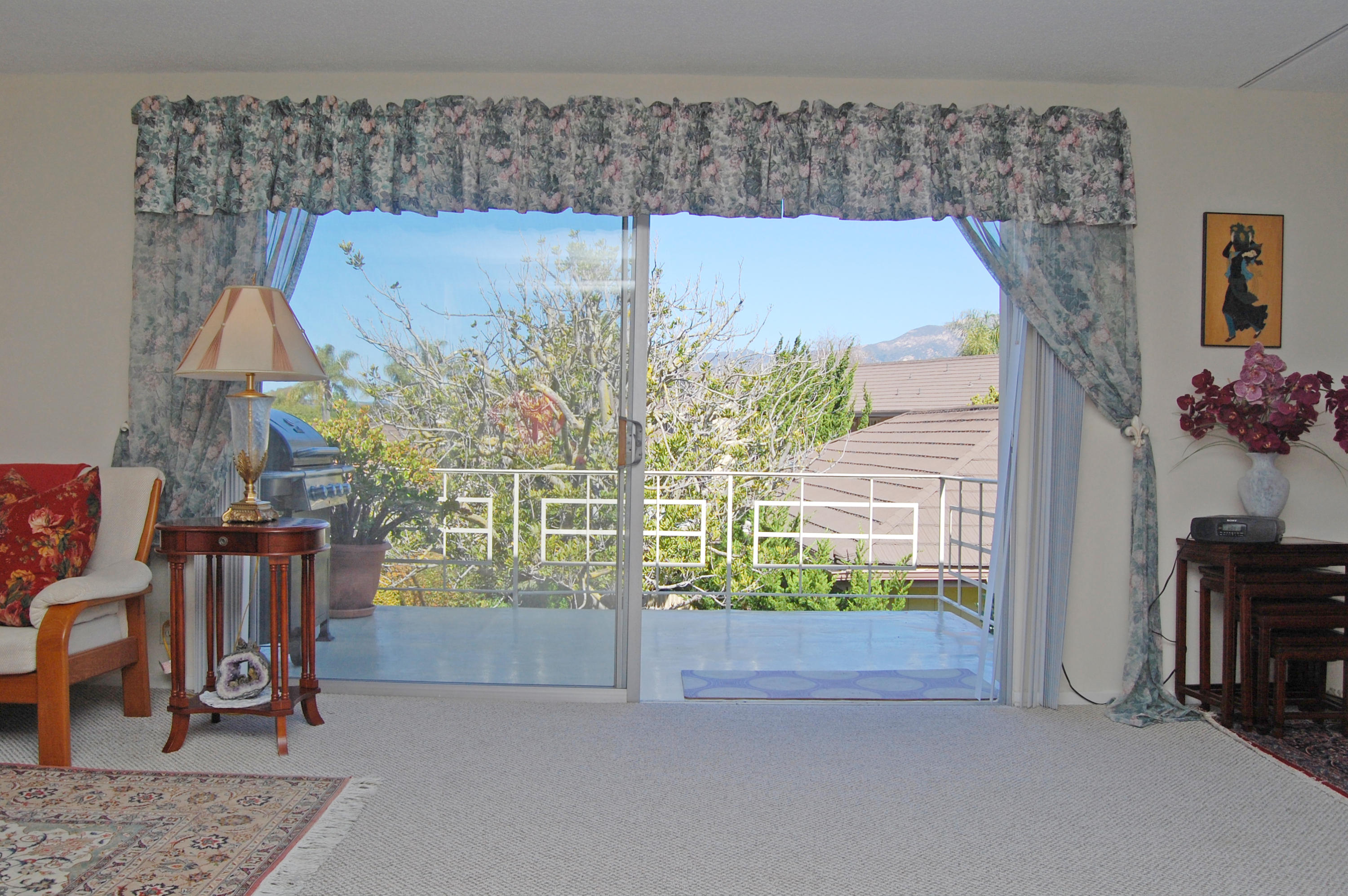 5900 Encina Road, Unit 6 Goleta, CA 93117 - Photo 3 of 17 Living Room View through Balcony