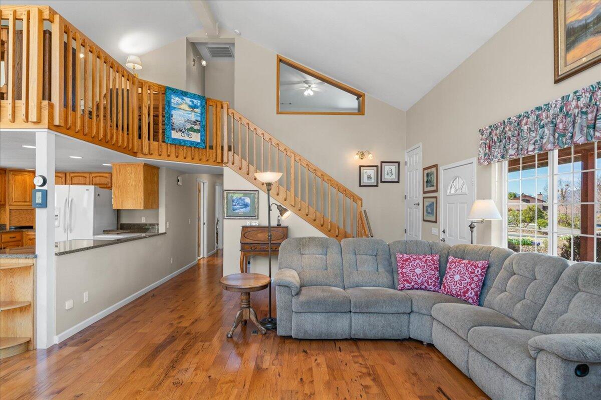 332 Alpine Drive Mount Shasta, CA 96067 - Photo 8 of 49 a living room with furniture and a wooden floor