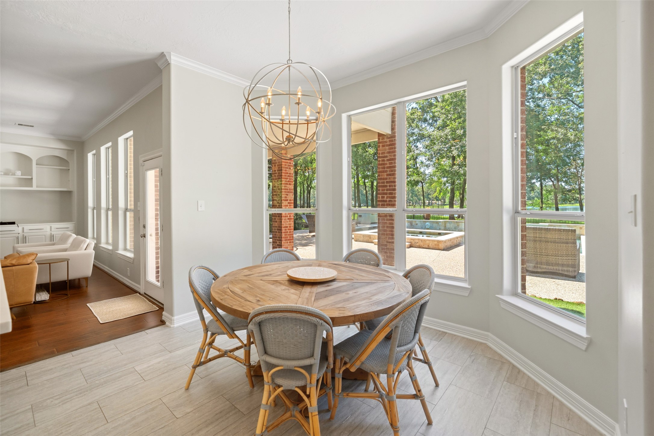 2302 Legends Shore Drive Spring, TX 77386 - Photo 20 of 48 Bright breakfast area surrounded by windows and peaceful backyard views.
