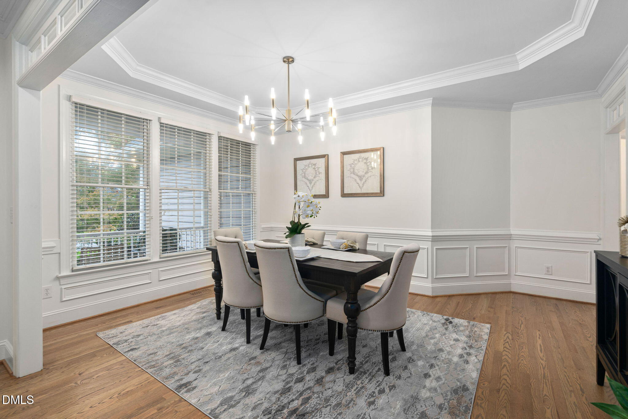 310 Hogans Valley Way Cary, NC 27513 - Photo 4 of 49 a view of a dining room with furniture window and wooden floor