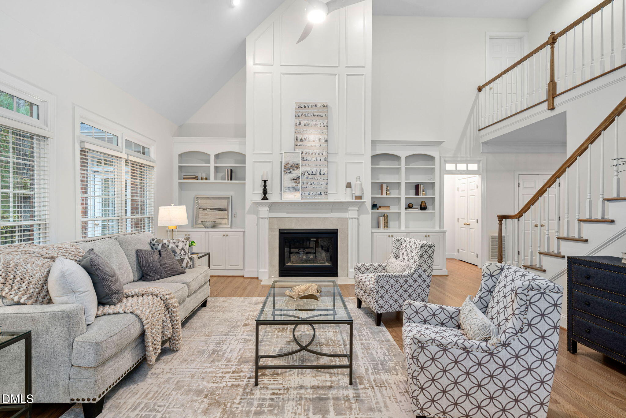 310 Hogans Valley Way Cary, NC 27513 - Photo 5 of 49 a living room with furniture and a fireplace