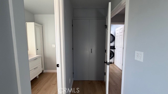 2413 La Crescenta Avenue, Unit A Alhambra, CA 91803 - Photo 8 of 11 a view of a hallway with wooden floor and staircase