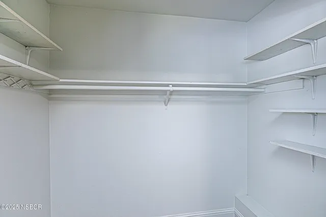 a close view of closet