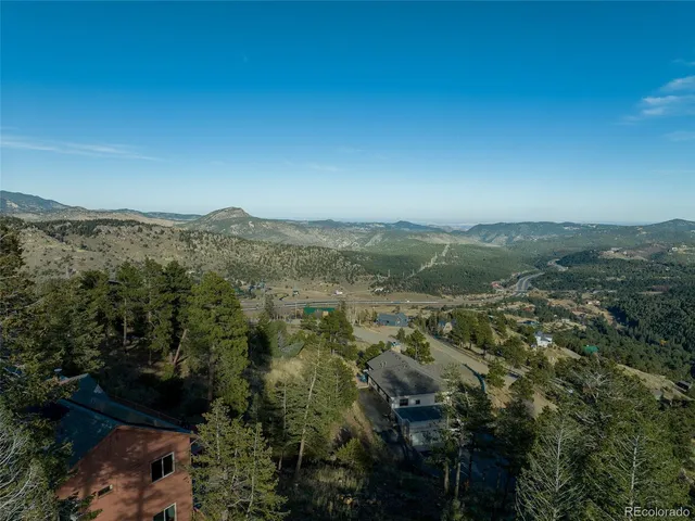 a view of city and mountain