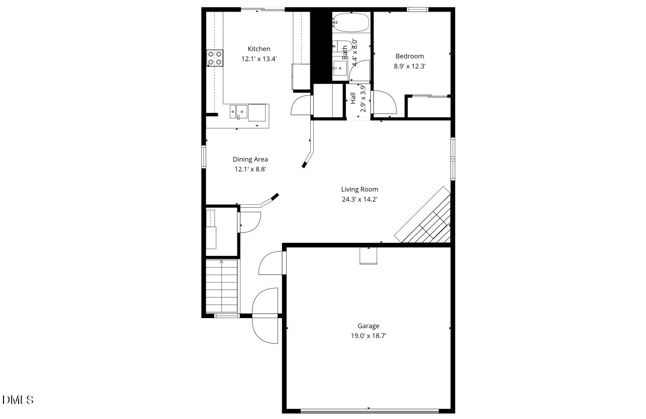 1012 Naylor Road Knightdale, NC 27545 - Photo 31 of 33 a picture of door with a picture of a wall