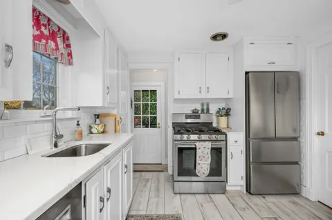 a bedroom with a bed and a closet