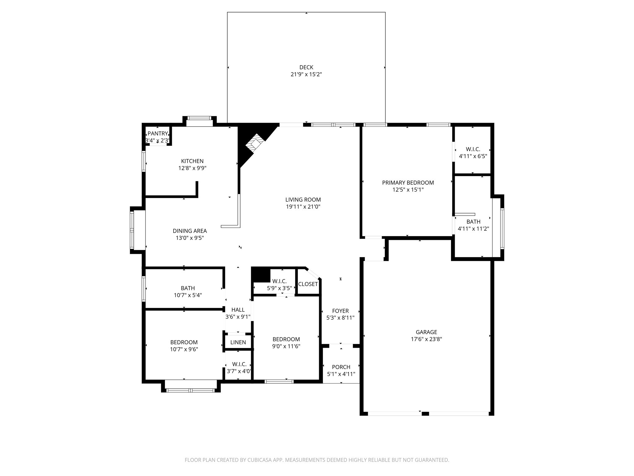 8315 Old Maple Lane Humble, TX 77338 - Photo 19 of 19 Floor plan