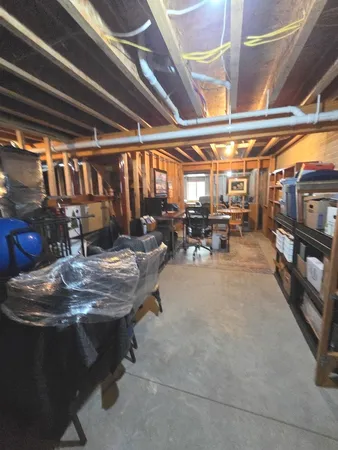 a view of storage and utility room