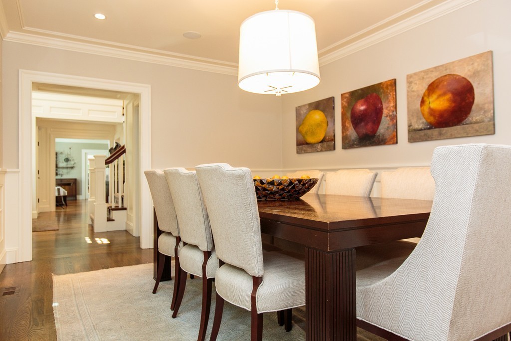 35 Hundreds Road Wellesley, MA 02481 - Photo 5 of 27 a view of a dining room with furniture and wooden floor