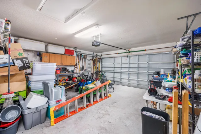 a room with storage and utility room