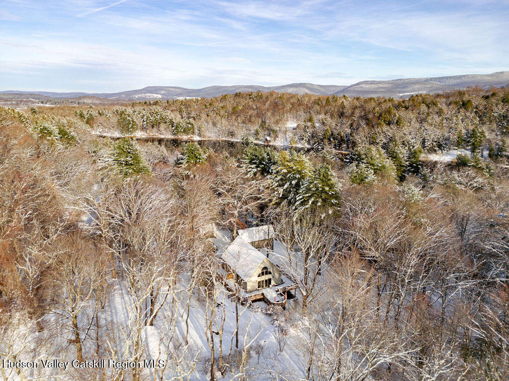 53 Snyder Pond Road Copake, NY 12516 - Photo 5 of 47 Aerial- Winter