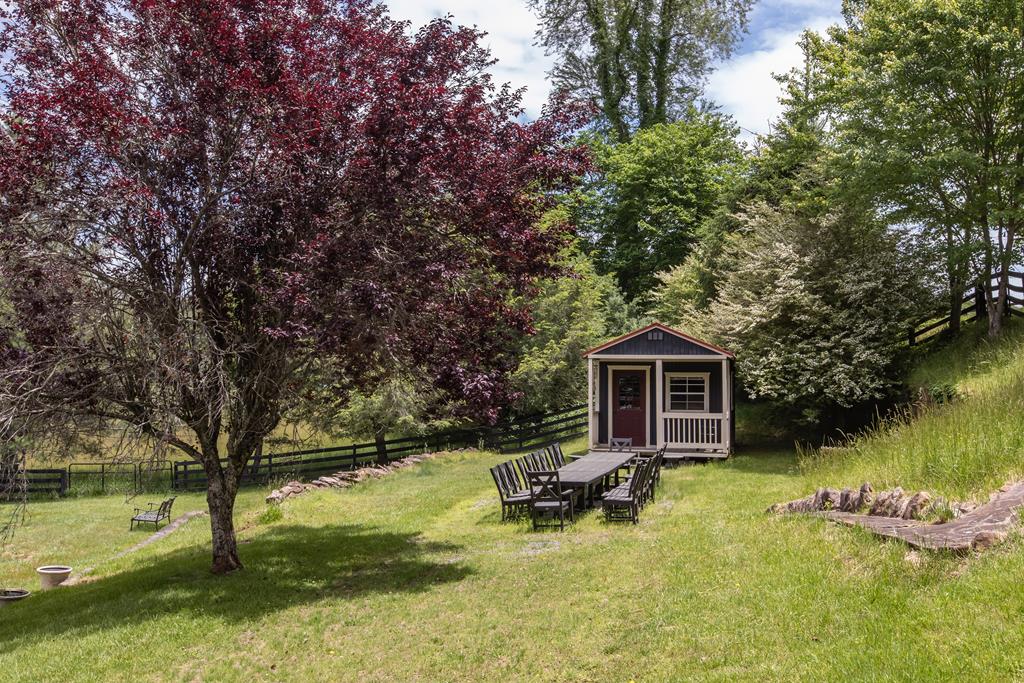 328 Black Ankle Creek Road Cherry Log, GA 30522 - Photo 63 of 103 a view of a house with backyard porch and sitting area