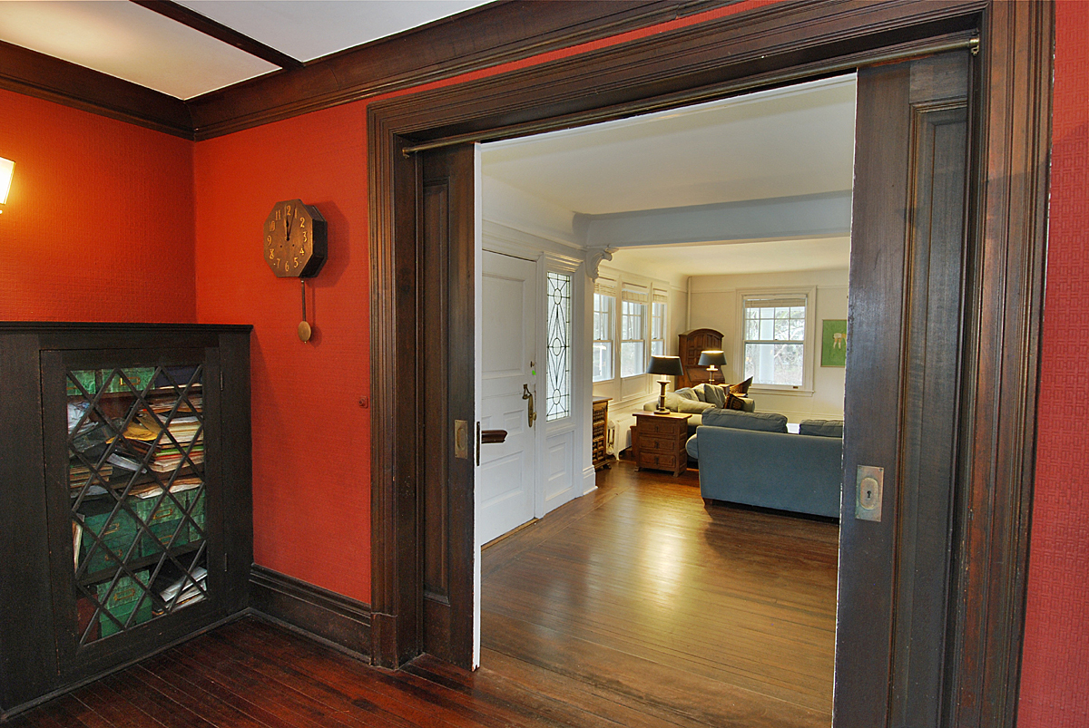 143 Gerdes Road New Canaan, CT 06840 - Photo 8 of 34 Pocket doors from FR to Foyer