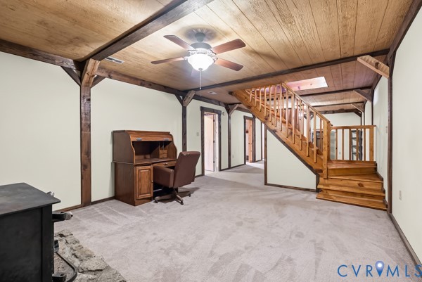 2371 Cedar Bend Road Appomattox, VA 24522 - Photo 37 of 50 a room with stairs and furniture