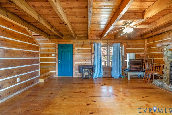 2371 Cedar Bend Road Appomattox, VA 24522 - Photo 10 of 50 a view of empty room with wooden floor and windows