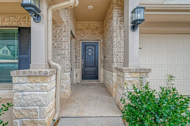 a view of front door of house