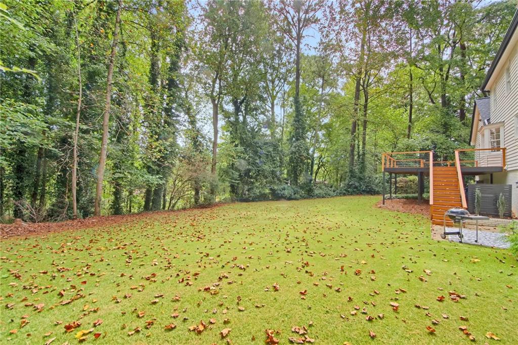 292 Old Rosser Road Stone Mountain, GA 30087 - Photo 62 of 66 a view of a yard with basketball court