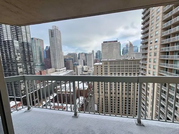 a view of city from balcony