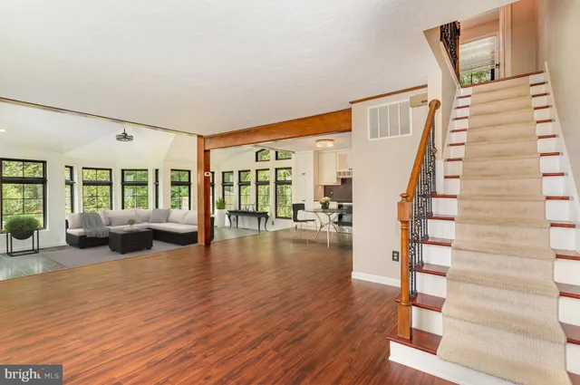 wooden floor in an empty room