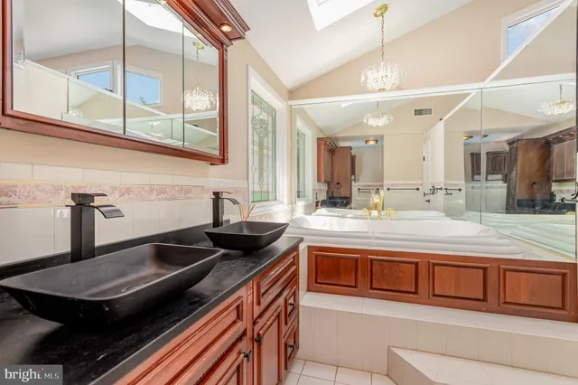 a view of a garden with a building in the background