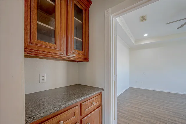 a view of an empty room