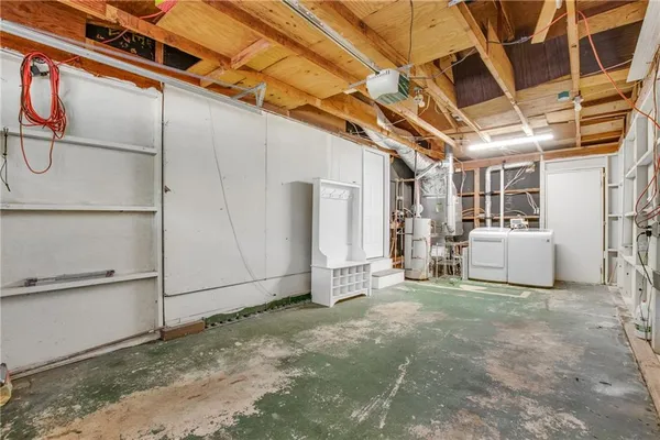 a view of a room with cabinet