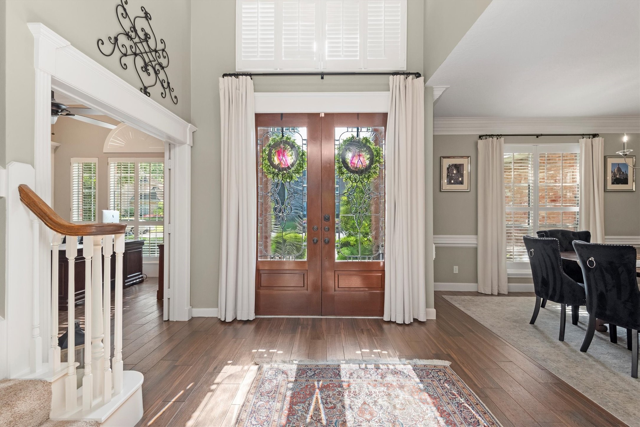 16022 Stewarts Grove Drive Spring, TX 77379 - Photo 7 of 45 a view of a hallway with furniture and front door