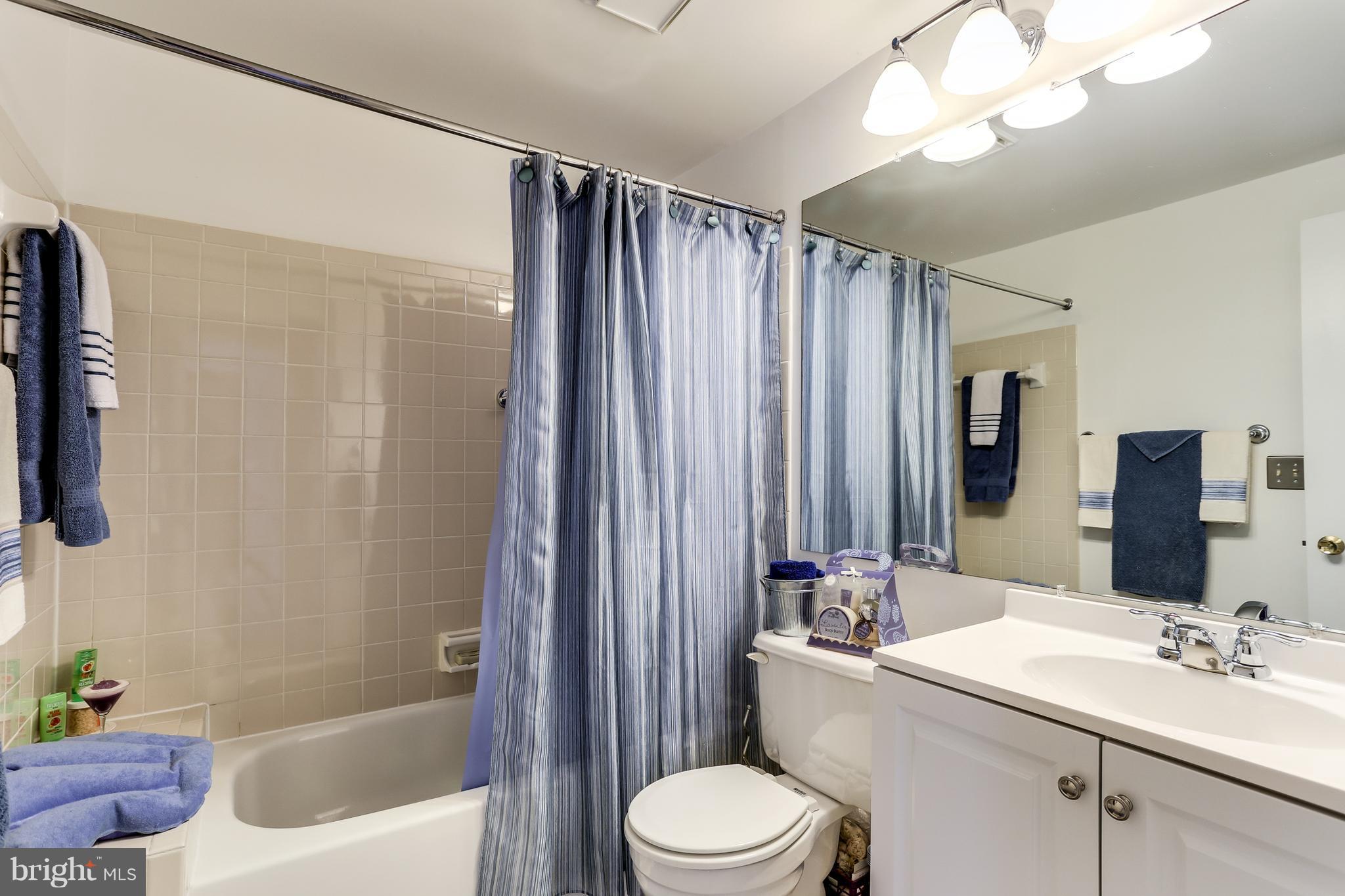 5431 Vantage Point Road Columbia, MD 21044 - Photo 19 of 29 a bathroom with a sink a toilet a mirror and shower
