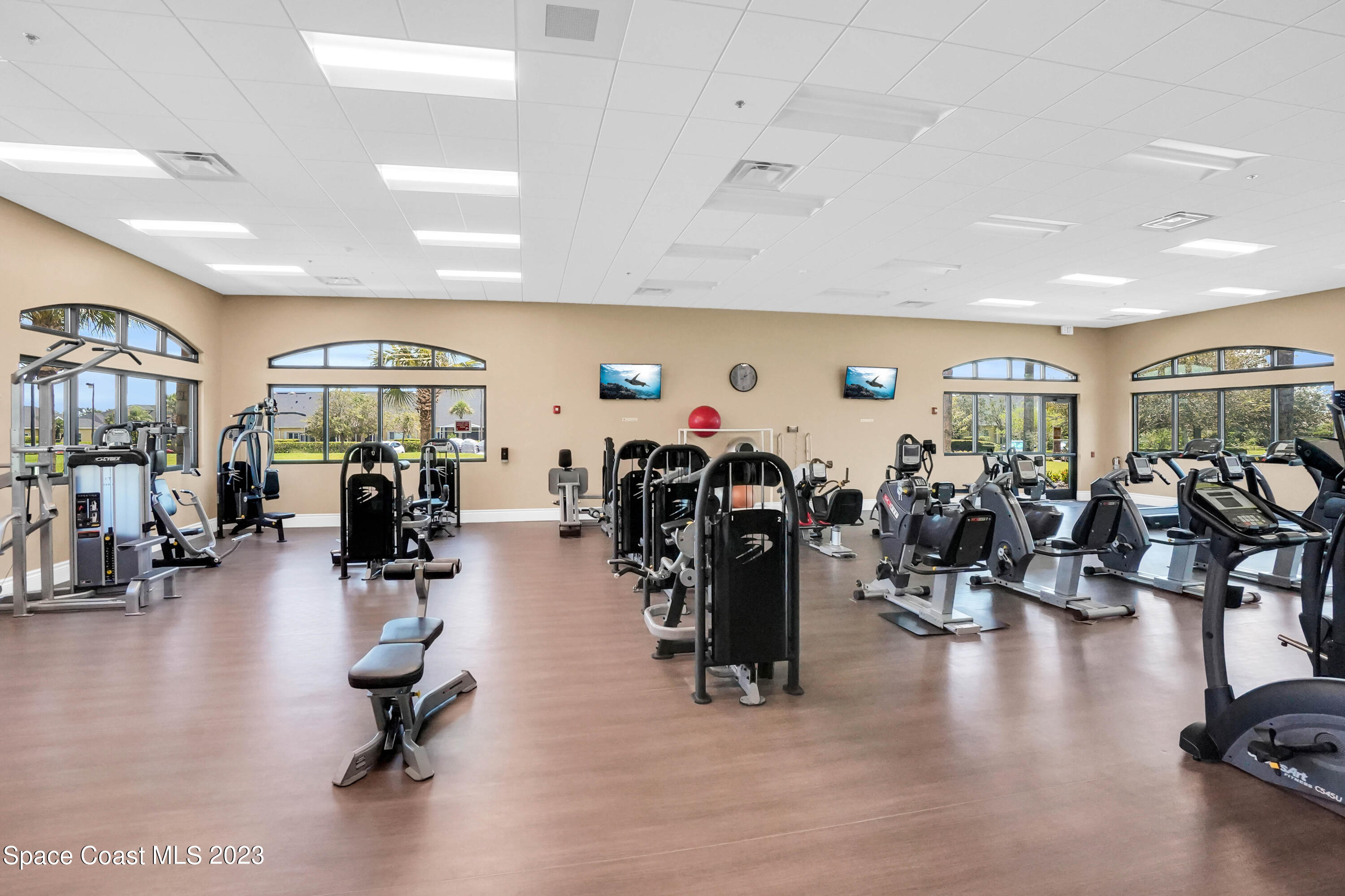 5928 Van Ness Drive Melbourne, FL 32940 - Photo 29 of 35 a view of a room with gym equipment