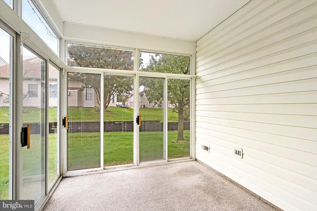 a view of a garden from a windows