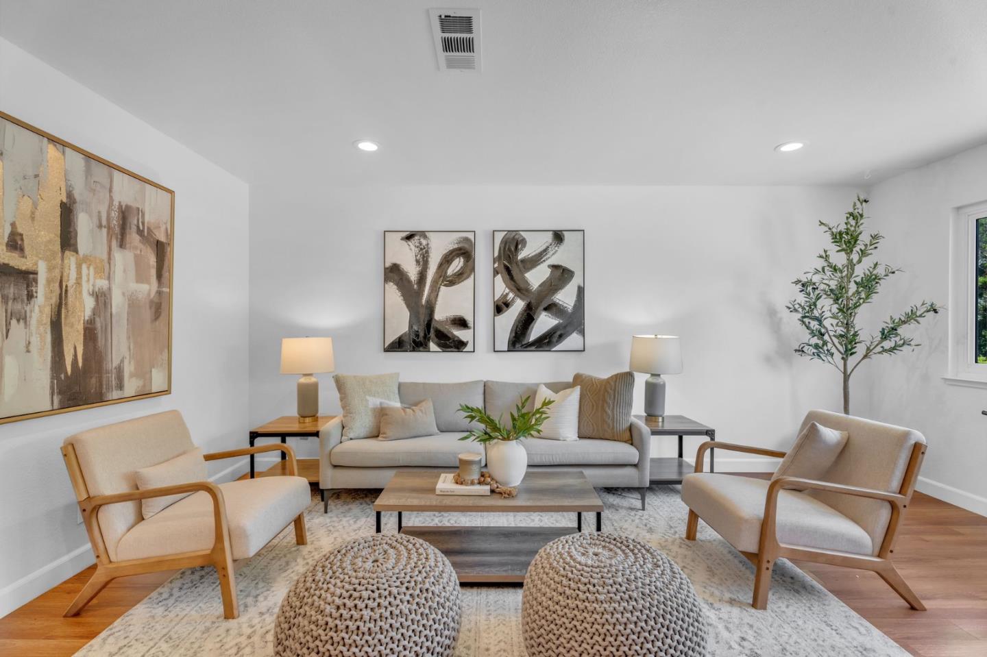 1165 Nadine Drive Campbell, CA 95008 - Photo 3 of 66 a living room with furniture and a potted plant