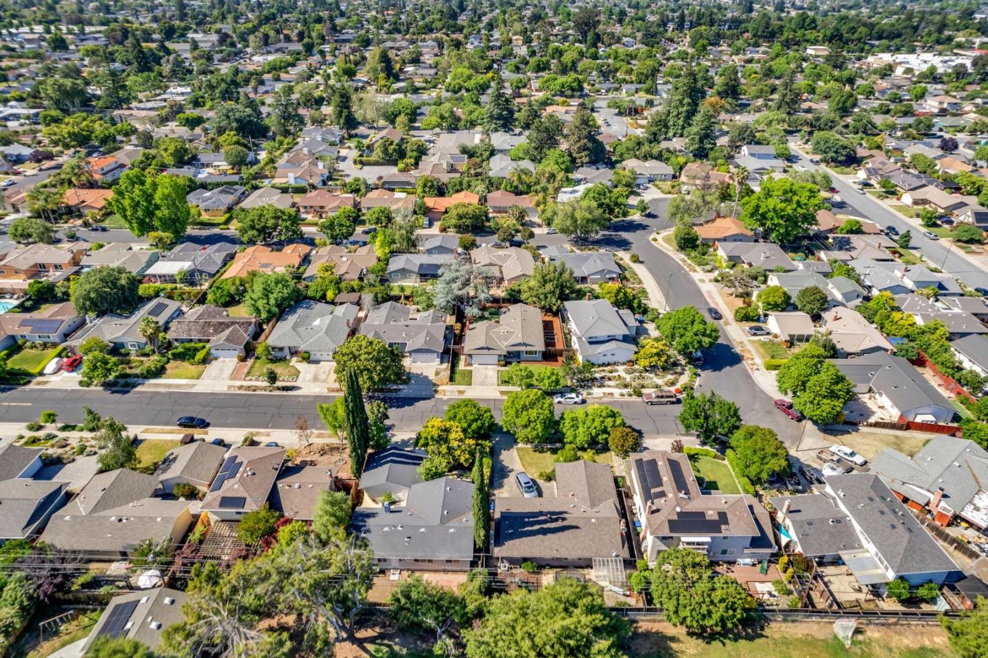 1165 Nadine Drive Campbell, CA 95008 - Photo 60 of 66 an aerial view of residential houses with outdoor space