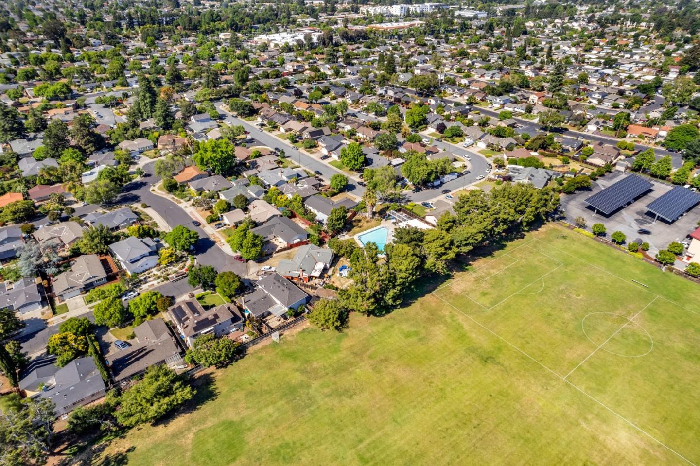 1165 Nadine Drive Campbell, CA 95008 - Photo 62 of 66 an aerial view of residential houses with yard