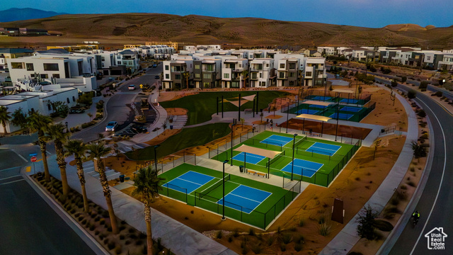 961 West Akoya Pearl Road, Unit 201 St. George, UT 84790 - Photo 65 of 67 Aerial perspective of suburban area featuring mountains